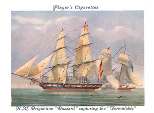 H.M.Brigantine Buzzard fanger Formidable, 1936. av Unbekannt