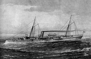 HM Torpedo Gun Boat Rattlesnake, 1887 av Unbekannt