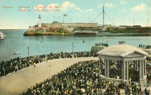 Habana: Malecon og Morro Castle, c1919. av Unbekannt