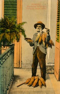Havanna. Sigarettautomat. Tobakksgateselger, c1910-tallet av Unbekannt