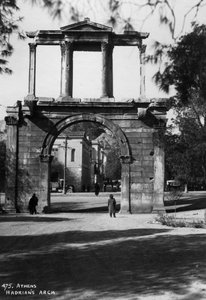 Hadrians Arch, Athen, Hellas, c1920-c1930s av Unbekannt