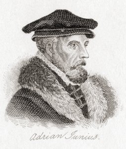 Hadrianus Junius, 15111575, aka Adriaen de Jonghe. av Unbekannt