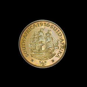 Half-Penny Coin, Sør-Afrika av Unbekannt