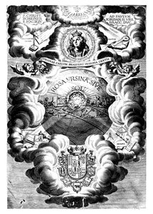 Halvtittel av Rosa Ursina, av Christopher Scheiner, 1630 av Unbekannt