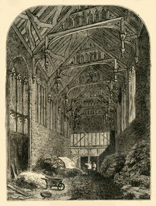 Hall of Eltham Palace i 1835, c1878. av Unbekannt