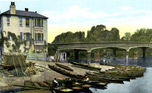 Hampton Court Bridge, London, 1900-tallet av Unbekannt