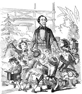 Hans Christian Andersen 1805-1875, dansk forfatter, 1857 av Unbekannt
