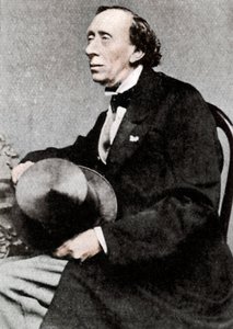 Hans Christian Andersen, dansk forfatter og poet, midten av 1800-tallet av Unbekannt