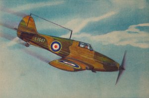 Hawker Hurricane Fighter Monoplane, c1944. av Unbekannt