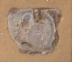 Leder av et buddhistisk bilde, ca. 6.-7. århundre. av Unbekannt