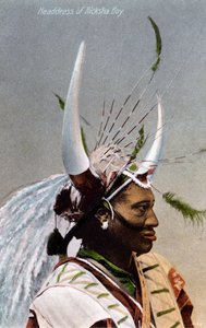 Hodeplagg til en Ricksha Boy, Durban, 1917 av Unbekannt
