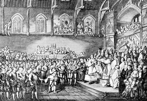Henry III fornyet Magna Carta i 1253 1905 av Unbekannt