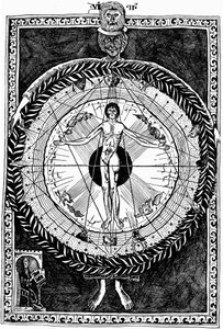 Hildegard av Bingen 1098-1179, tysk abbedisse og mystiker av Unbekannt