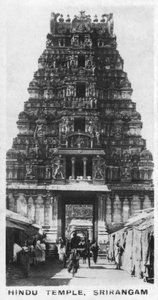 Hindu Temple, Srirangam, India, c1925 av Unbekannt