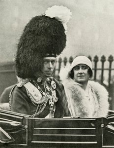 Hans Majestet i Highland Dress ankommer St. Giles Cathedral, Edinburgh, 1929, 1937. av Unbekannt