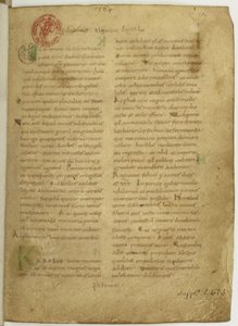 Historia Brittonum av Nennius. Første side av manuskript, 1000-tallet av Unbekannt