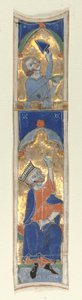 Historikert initial I utskåret fra en bibel, 1200-tallet. av Unbekannt