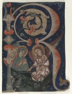 Historiated Initial R Excised from a Gradual: The Three Marys at the Tomb, ca. 1200-1230. av Unbekannt