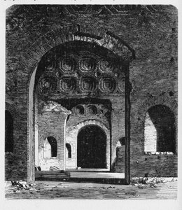 Historien om det gamle Roma. Aula Palatina er en romersk palassbasilika som ble bygget av keiser Konstantin (306–337 e.Kr.) på begynnelsen av 400-tallet. av Unbekannt