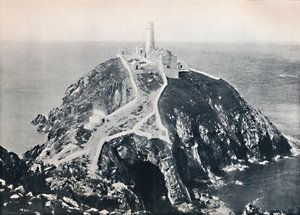 Holyhead - The South Stack, fyrtårn, 1895 av Unbekannt