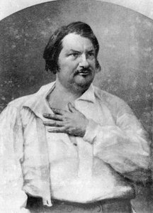 Honore de Balzac , fransk forfatter, c1845-1890 av Unbekannt