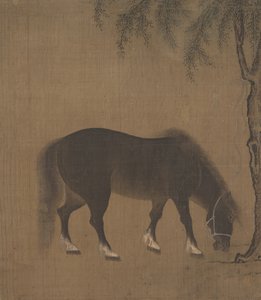 Hest og piletre, tidlig på 1400-tallet. av Unbekannt