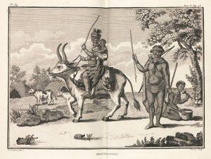 'Hottentots', Afrika av Unbekannt