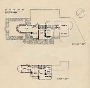 House at Burn Bridge av The Late John Procter, F.R.I.B.A., 1942 av Unbekannt