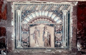 House of Neptun and Amphitrite mosaikk, Roman, Herculaneum, c69 av Unbekannt