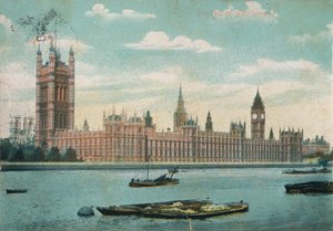 Houses of Parliament, 1906, c1900-1930 av Unbekannt