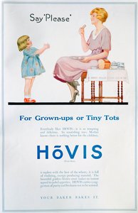 Hovis brødannonse, 1921 av Unbekannt