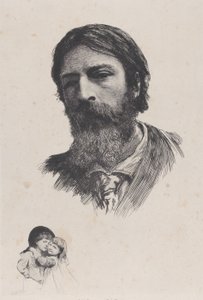 Hubert Herkomer A.R.A. og hans barn, etter 1879. av Unbekannt