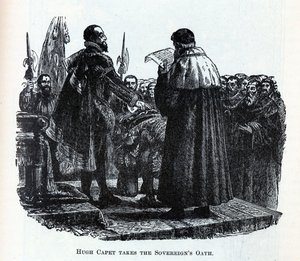 Hugh Capet avlegger Sovereigns Oath, 1882 av Unbekannt