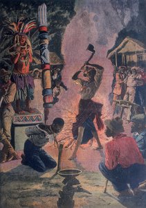 Menneskeofring, Lafayette, Louisiana, USA, 1912 av Unbekannt