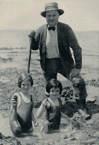 Hunting the Elusive Geoduck på Puget Sound, c1935 av Unbekannt
