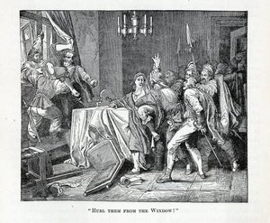 Sleng dem fra vinduet!, 1882 av Unbekannt