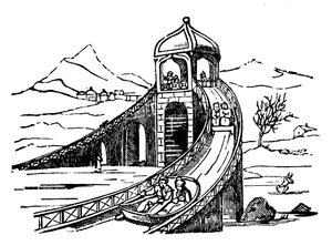 Ice Mountain, kunstig sledekjøring, Russland, 1836 av Unbekannt