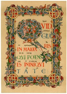 Opplyst initial Q, c1073 av Unbekannt