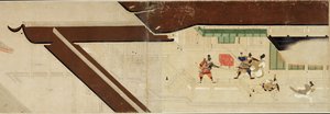 Illustrert fortelling om Heiji-borgerkrigen Det keiserlige besøket i Rokuhara 1-rulle, 1200-tallet av Unbekannt