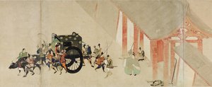 Illustrert fortelling om Heiji-borgerkrigen Det keiserlige besøket i Rokuhara 2-rullen, 1200-tallet av Unbekannt