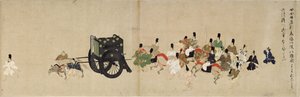Illustrert fortelling om Heiji-borgerkrigen Det keiserlige besøket i Rokuhara 5-rullen, 1200-tallet av Unbekannt