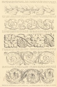 Illustrert takst for de forbedrede Papier-Mâché-bilderammer, også, Enriched Mou..., [ca. 1847]. av Unbekannt