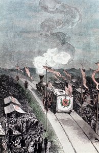 Illustrasjon fra Fra jorden til månen av Jules Verne, 1865 av Unbekannt