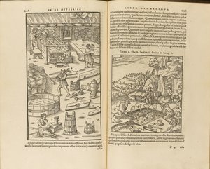 Illustrasjon fra De re metallica libri XII av Georgius Agricola, 1556 av Unbekannt