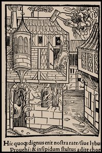 Illustrasjon til boken Ship of Fools av Sebastian Brant, 1497. av Unbekannt