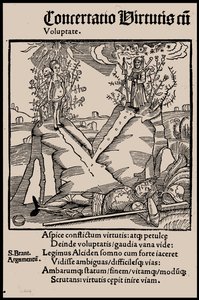 Illustrasjon til boken Ship of Fools av Sebastian Brant, 1497. av Unbekannt