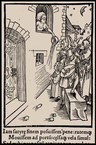 Illustrasjon til boken Ship of Fools av Sebastian Brant, 1497. av Unbekannt