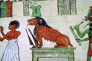 Bilde av den egyptiske guddommen Ammit av Unbekannt