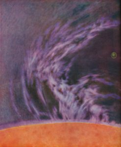 Enormt utbrudd av en solprominens 140 000 miles høy, c1935 av Unbekannt
