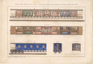 Imperial salongvogn, Nikolayevsky-jernbanen, 1868 av Unbekannt